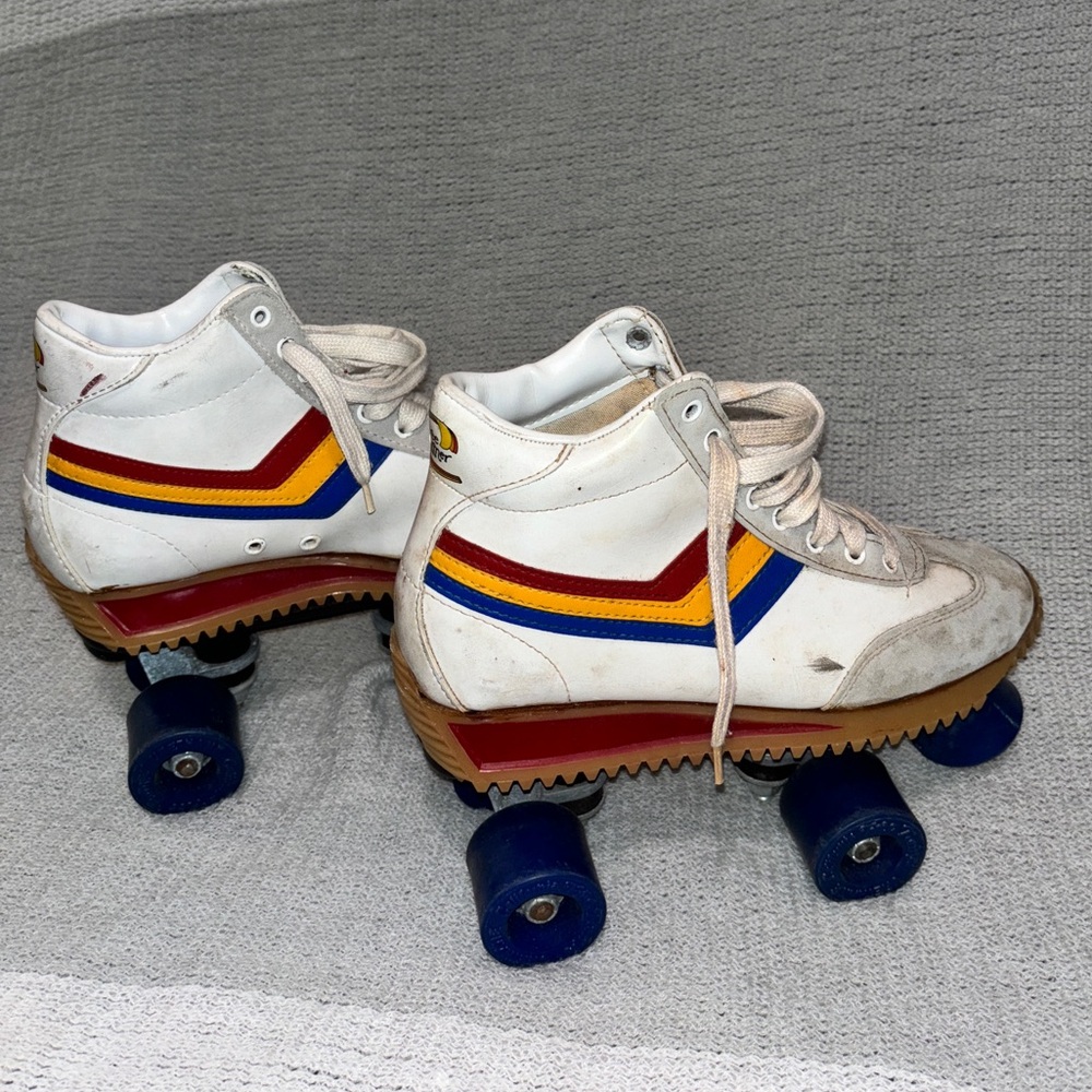 Vintage 1970s Multicolor Roller Skates - women’s 7 mens 5 kids 5